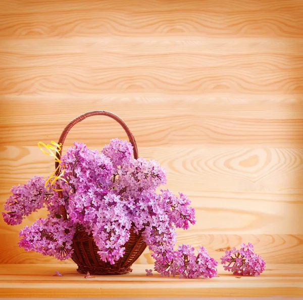 Purple lilac bouquet . — Stock Photo, Image