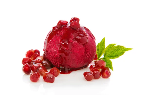 Gelato con melograno . — Foto Stock