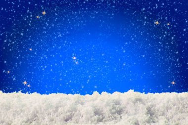 Mavi Noel arkaplanı .