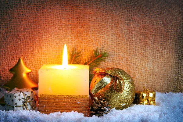 Vánoční svíčky. — Stock fotografie