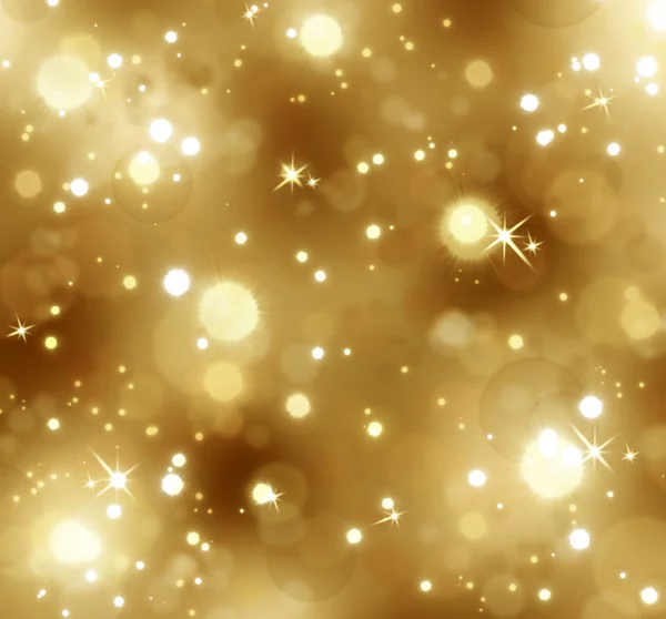 Christmas golden bokeh background. — Stock Photo, Image