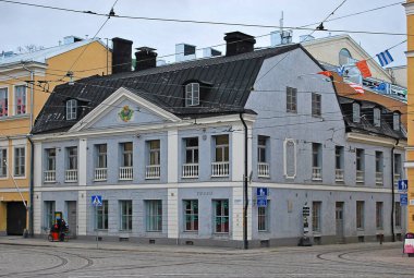 HELSINKI, FINLAND - 24 Nisan 2016, Sederholm Senato Meydanı