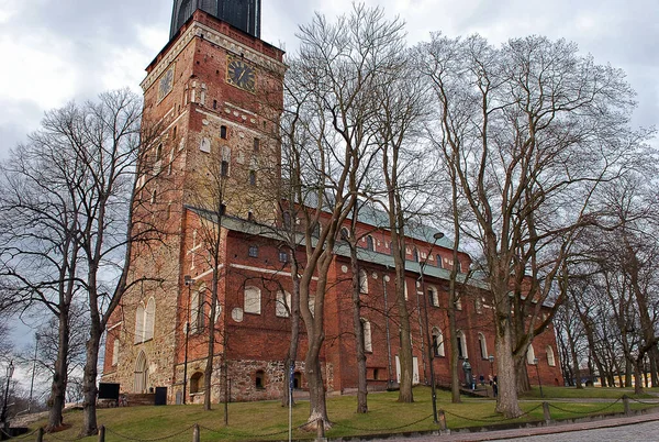 Helsinki Finsko Dubna 2016 Turku Katedrála — Stock fotografie