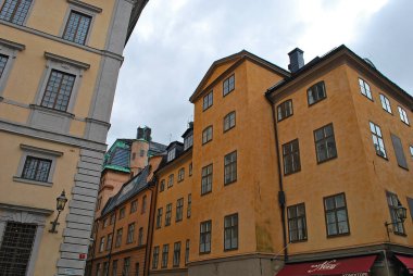 STOCKHOLM, İsveç - 25 Nisan 2016, Gamla Stan caddeleri