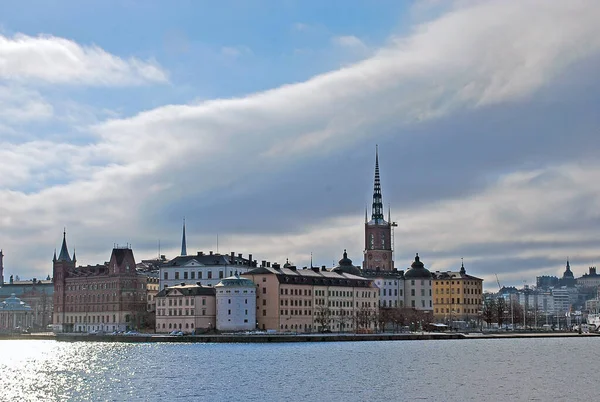 Stockholm Sweden April 2016 View Old Town Gamla Stan Center — Stock Photo, Image