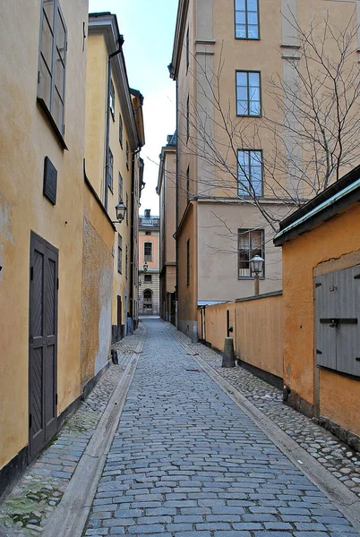 Stockholm April 2016 Gamla Stan Gator — Stockfoto