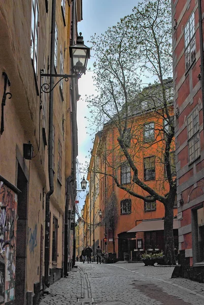 Stockholm Suécia Abril 2016 Ruas Gamla Stan — Fotografia de Stock