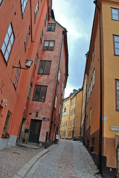 Стокгольм Швеция Апреля 2016 Года Улица Гамла Стан — стоковое фото