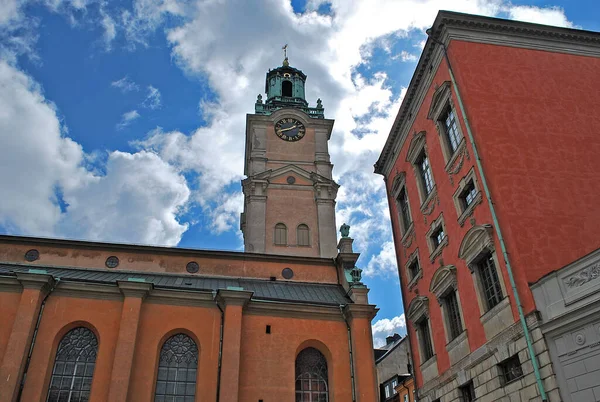 Stoccolma Svezia Aprile 2016 San Nicola Kirka Storkirkan Gamla Stan — Foto Stock