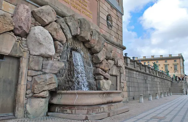 Stockholm Schweden April 2016 Stockholmer Königspalast Vorderen Ufer Der Insel — Stockfoto