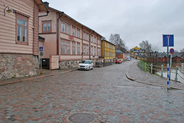 Porvoo Finland April 2016 Streets Old Town Porvoo — Stock Photo, Image