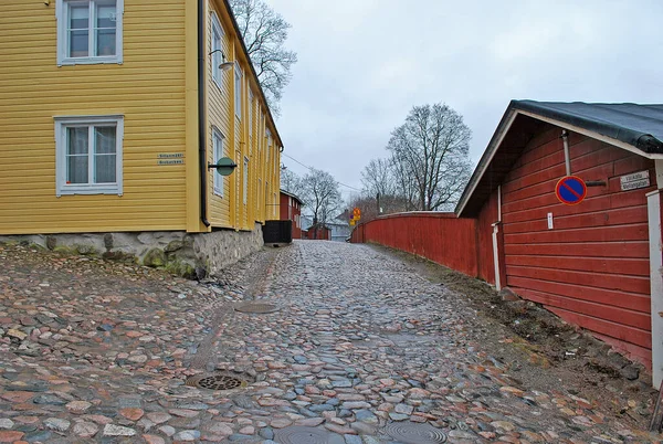 Porvoo Finland April 2016 Straten Van Oude Stad Porvoo — Stockfoto