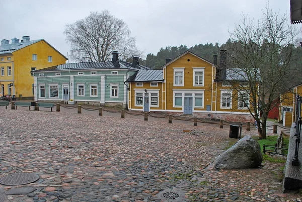 Porvoo Finlandia Abril 2016 Calles Del Casco Antiguo Porvoo —  Fotos de Stock