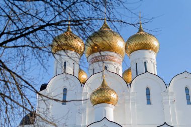 YAROSLAVL, RUSSIA - 10 Şubat 2019, Kışın Varsayım Katedrali