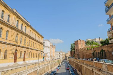 Roma, İtalya - 14 Ağustos 2019. Degli Annibaldi yoluyla.