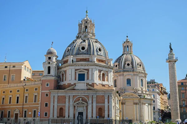 Roma Italia Agosto 2019 Iglesia Santa María Loreto Piazza Venezia —  Fotos de Stock