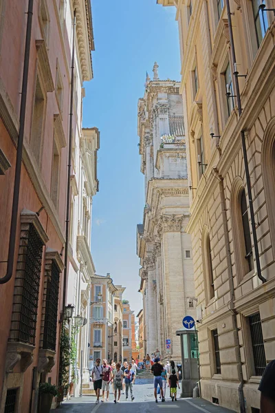 이탈리아 2019 여름날 로마의 거리에 집들의 — 스톡 사진
