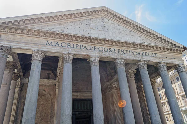 Rome Italy August 2019 Facade Pantheon Building Rome — Stock Photo, Image