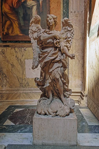 Rome Italy August 2019 Angel Statue Wings Pantheon — Stock Photo, Image