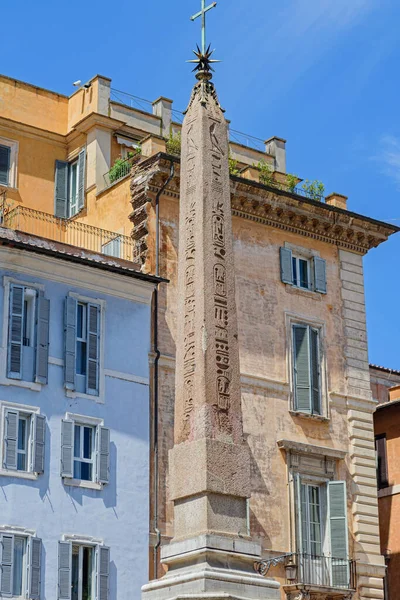 Roma Italia Agosto 2019 Obelisco Del Pantheon Plaza Della Rotonda —  Fotos de Stock