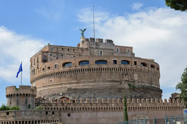 Roma Italia Agosto 2019 Castel Sant Angelo Día Verano Roma — Foto de Stock