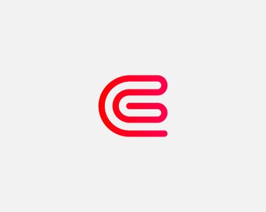 Line letter G logotype. Abstract moving airy logo icon design, ready symbol creative vector sign.