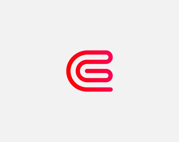 Line letter G logotype. Abstract moving airy logo icon design, ready symbol creative vector sign. — Vector de stock