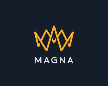 Abstract crown vector logo design template. Water splash icon logotype. Explosion, team, company, sound wave creative sign symbol.