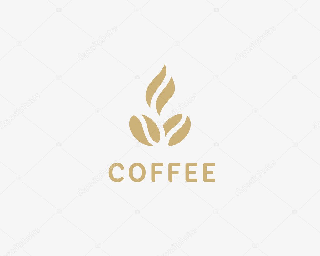 Coffee logotype. Hot coffee logo. coffee shop illustration design elements vector. Stylized coffee cup icon. Cafe food court sign symbol