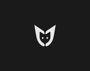 İnsan elinden yaratıcı kedi kafası logosu. Minimalist hayvan evlat edinme ve koruma vektörü sembolü. Veteriner kliniği veya hayvan barınağı için modern kedi bakım ikonu