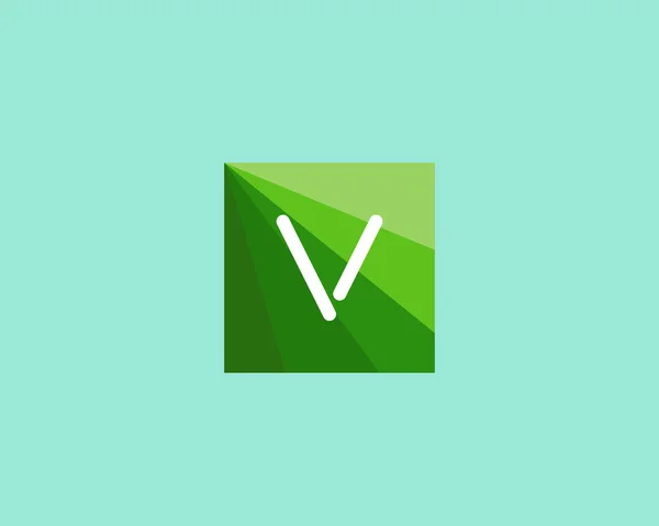 Abstrakta bokstaven V logo designmall. — Stock vektor