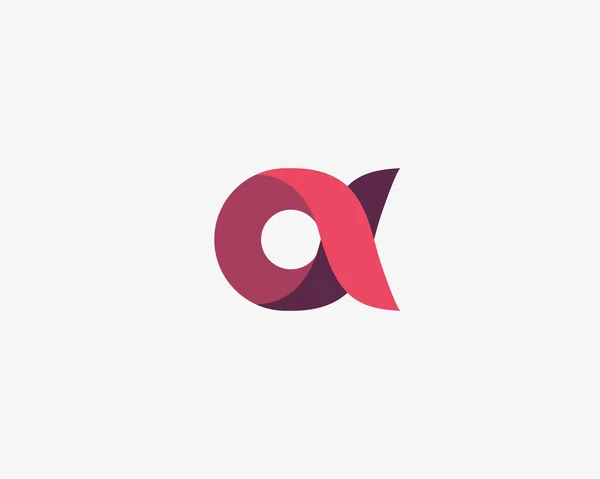 Abstract letter A, Alpha logo design template. — Vetor de Stock