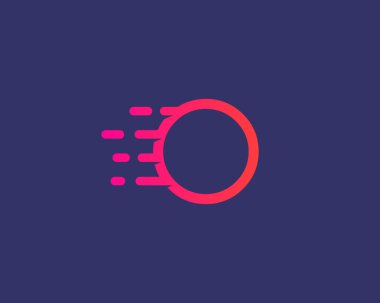 Abstract letter O logo design template.  Dynamic vector unusual line font. Universal fast speed fire moving water quick energy drop icon symbol mark.