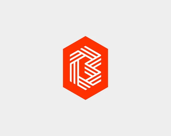 Lettre B design logo icône vecteur. symbole de ligne Creative. — Image vectorielle