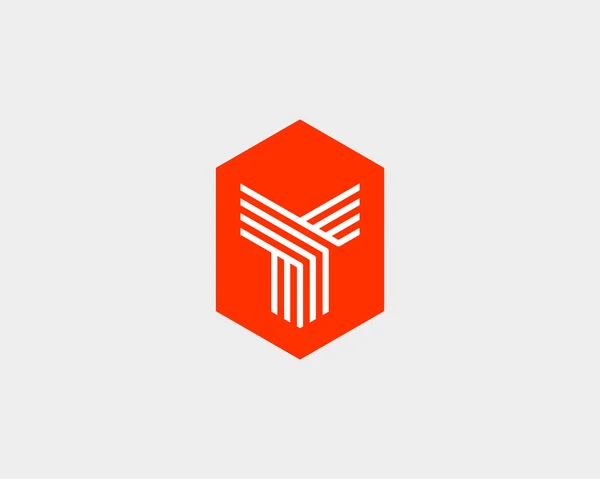 Letter Y logo icon vector design. Creative line symbol. — Stockvector