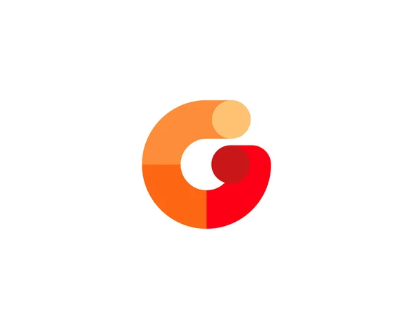 Abstract letter G logo design template. Colorful modern creative sign. Universal vector icon. Fresh tube sector logotype symbol — 스톡 벡터