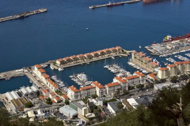 Gibraltar. Görünüm yatlar