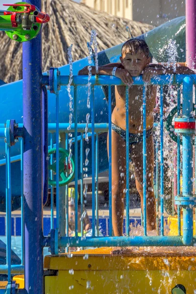 Boy in a spray (4) — Stock Photo, Image