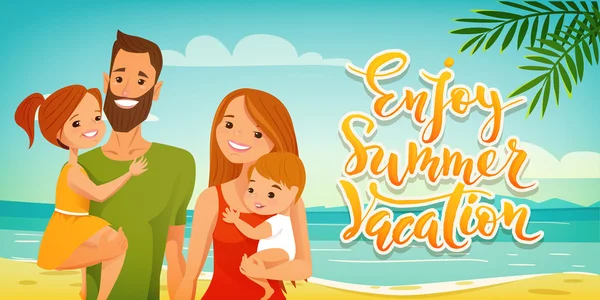 Yaz tatil aile kart keyfini çıkarın