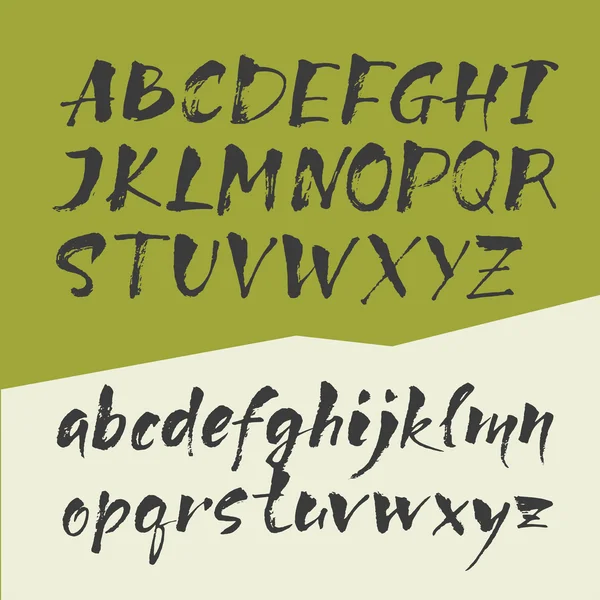 Handgeschriebenes Alphabet — Stockvektor