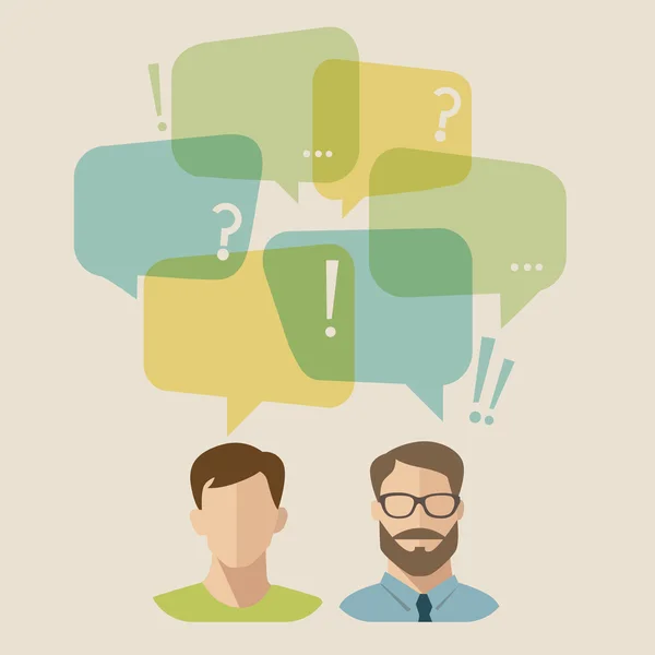 Sohbet seçenekleri ile sosyal simgeler