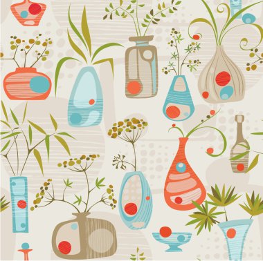 Bitki temada seamless modeli