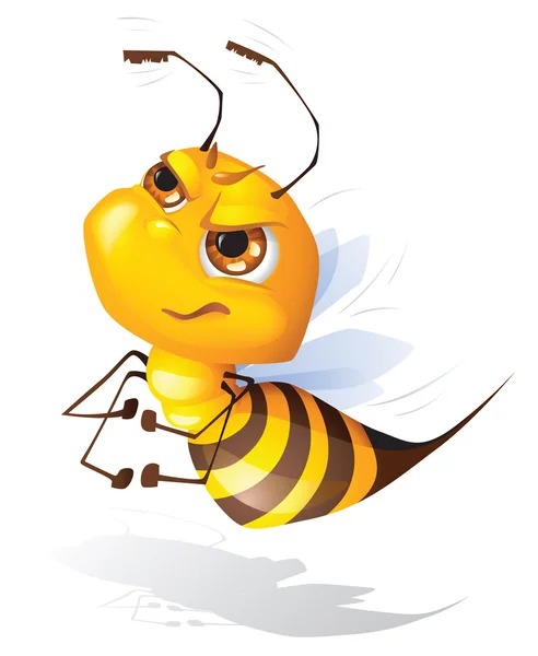 Srandovní odvážné včela — Stockový vektor