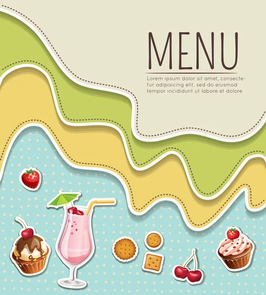 Projekt okładki menu — Stok Vektör