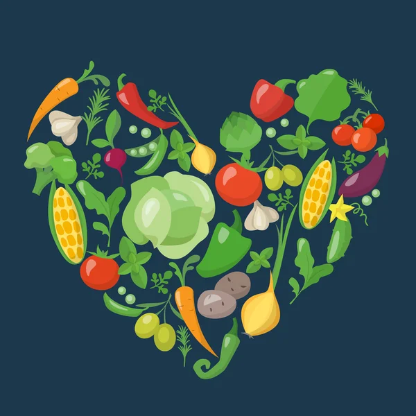 Ikony zdrowej żywności — Wektor stockowy