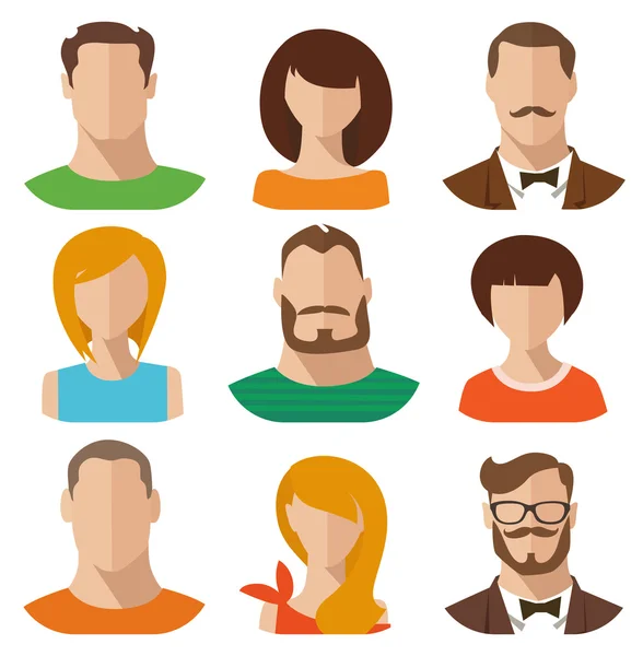 Set of various characters — Stock Vector