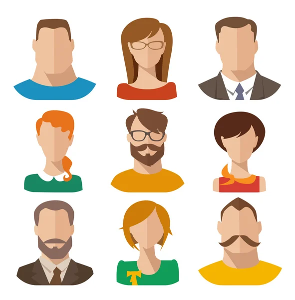 Set of various characters — Stock Vector