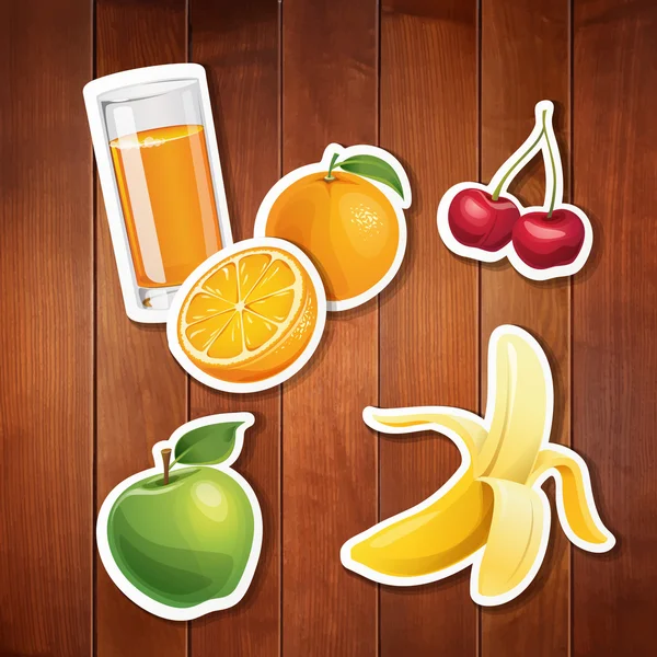 Stylized food icons — Stock Vector