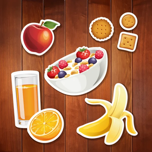 Stylized food icons — Stock Vector