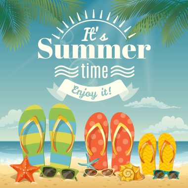 Yaz elemanları ile arka plan